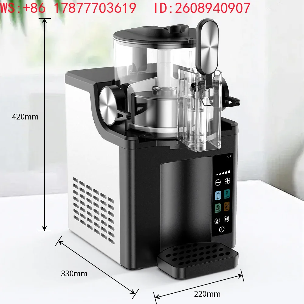 Small commercial cold drink machine and household ice cream machine