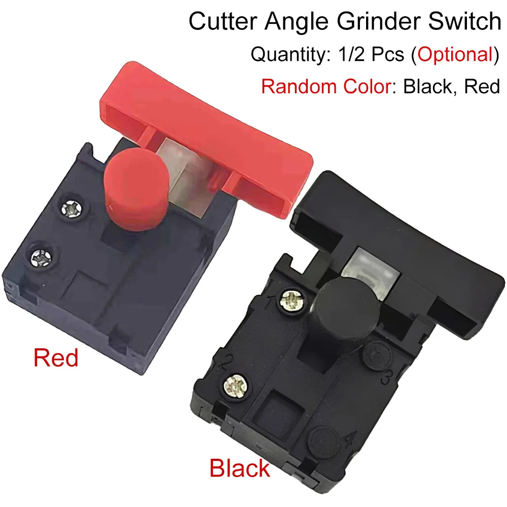 

1/2 Pcs Cutter Angle Grinder Switch Black Red Random Color Brushless Lithium Angle Grinder Switch Accessories