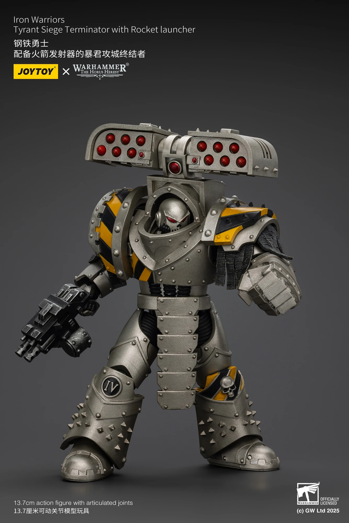 JOYTOY ウォーハンマーホルス異端 1/18 スケール lron 戦士タイラント包囲ターミネーターロケットランチャーアクションフィギュア模型玩具