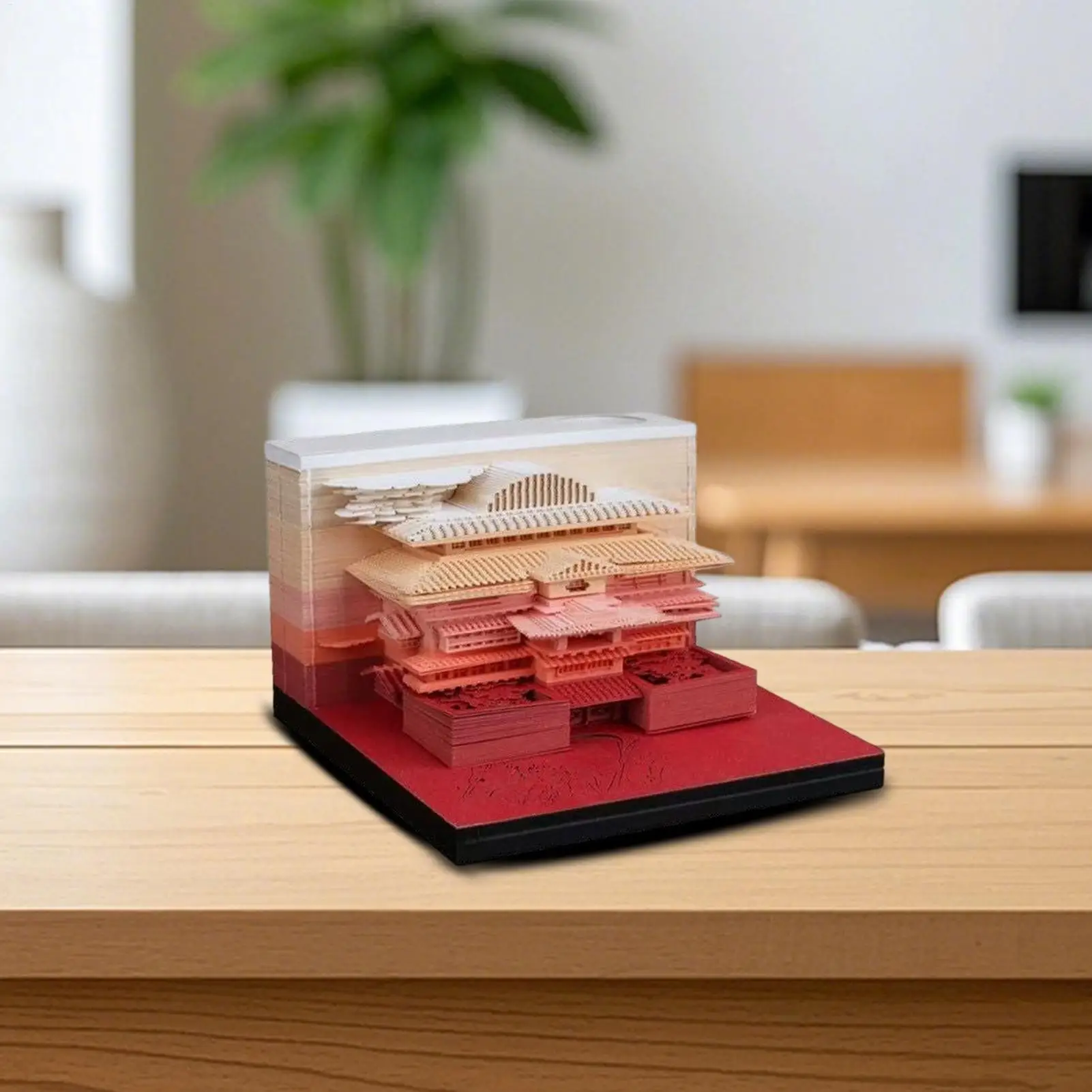 

3D Memo Pad Calendar 2026 Tear Away Paper Sculpture Calendar Creative 2026 Note Memo Pad Desktop Planner For Housewarming