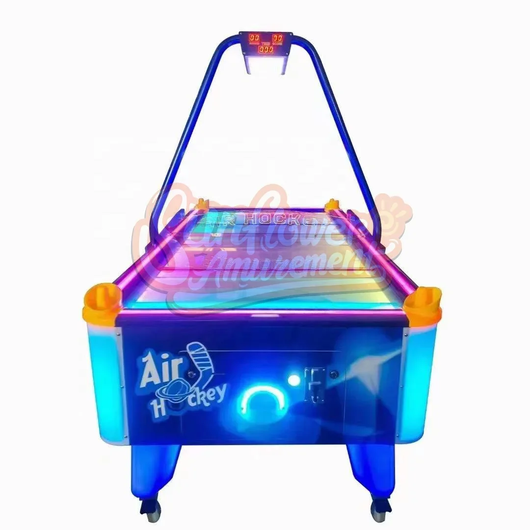 Best Selling 220V Square Cube Air Hockey Game Machine Coin-Operated 2 Player for Kids and Game Centers for Sale