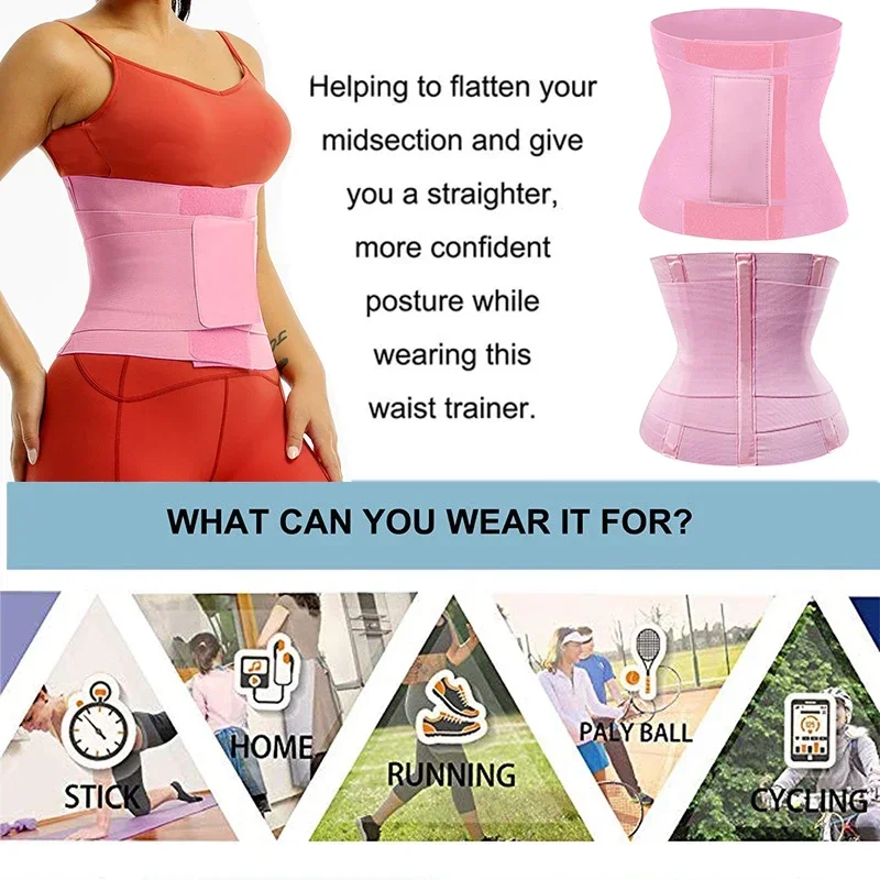 Gorący pas modelujący sylwetkę gorset modelujący talię trymer do brzucha płaszcze pasy treningi odchudzanie pasek gorset pas wyszczuplający w talii Wrap bielizna modelująca — zdjęcie 4