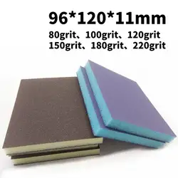 1/2/5pc 80-220Grit High Quality Polishing Sanding Sponge Block Pad Sandpaper Assorted Grit Abrasive Tool Gray/Blue Sanding Discs
