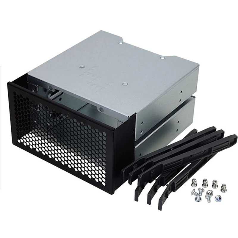 3.5 a 5.25 gaiola de disco rígido rack suporte de disco rígido suporte de três discos para caixa de disco rígido expansão de armazenamento de computador