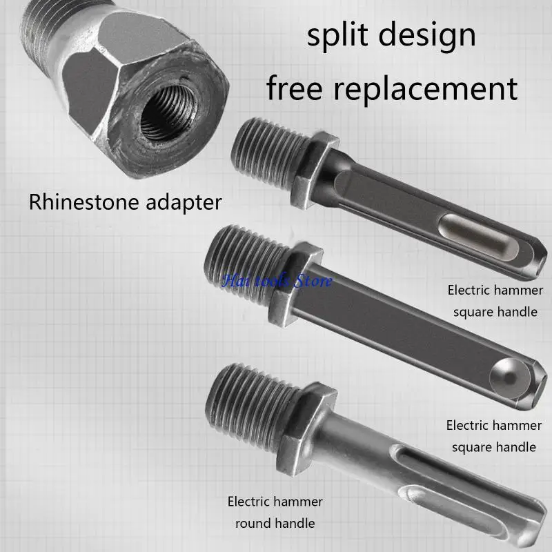 X37E เครื่องเจาะค้อนไฟฟ้าแกนสว่านแกนสว่านบิตอะแดปเตอร์คอนกรีตรูเลื่อยอาร์เบอร์ Adapt