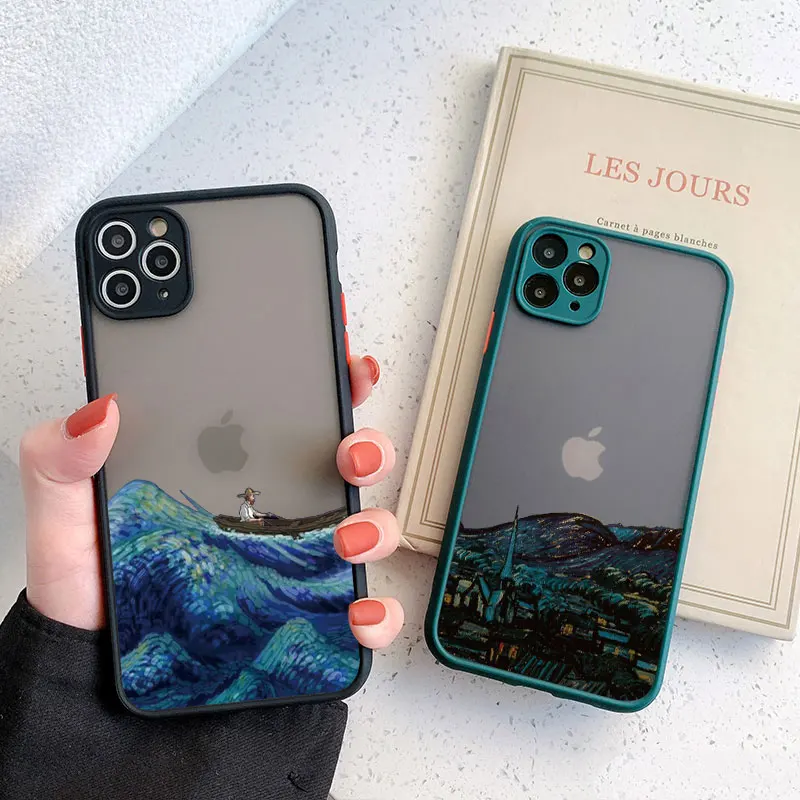 Art Van Gogh Oil Painting For iphone 16 7 8 15 Plus SE 2020 X XR XS 14 11 12 13 Pro Max Mini Phone Case Shockproof Back Cover