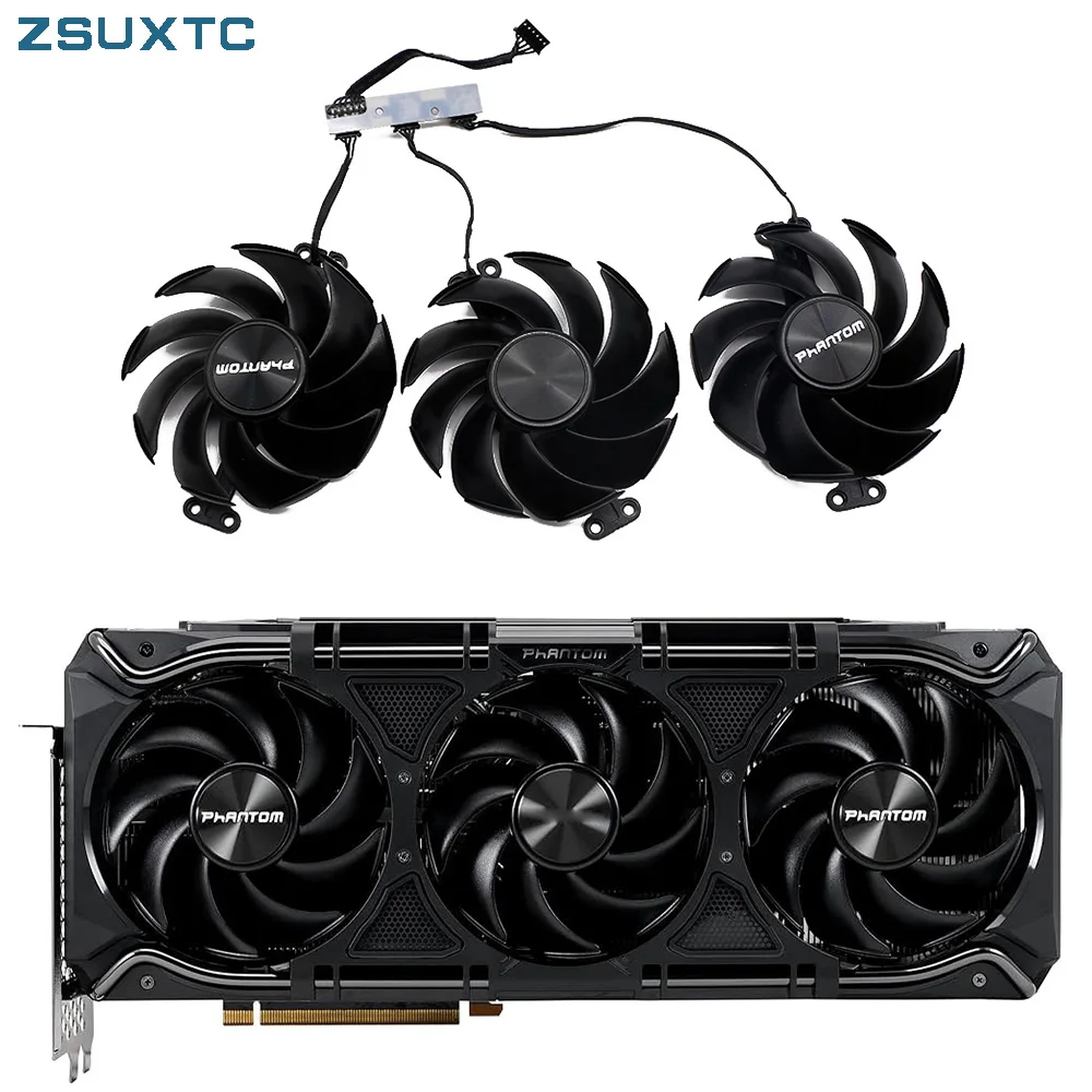 

Вентилятор для видеокарты 90 мм TH9520B2H-PCB01 RTX4080 RTX4070Ti для GAINWARD GeForce RTX 4090 4080 4070 Ti PHANTOM GS охлаждающий вентилятор
