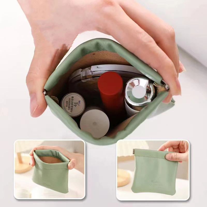 Mini Portable PU Leather Earphone Bag Headphone Accessories Storage Mini Earbuds Package Case For Cable Dropship