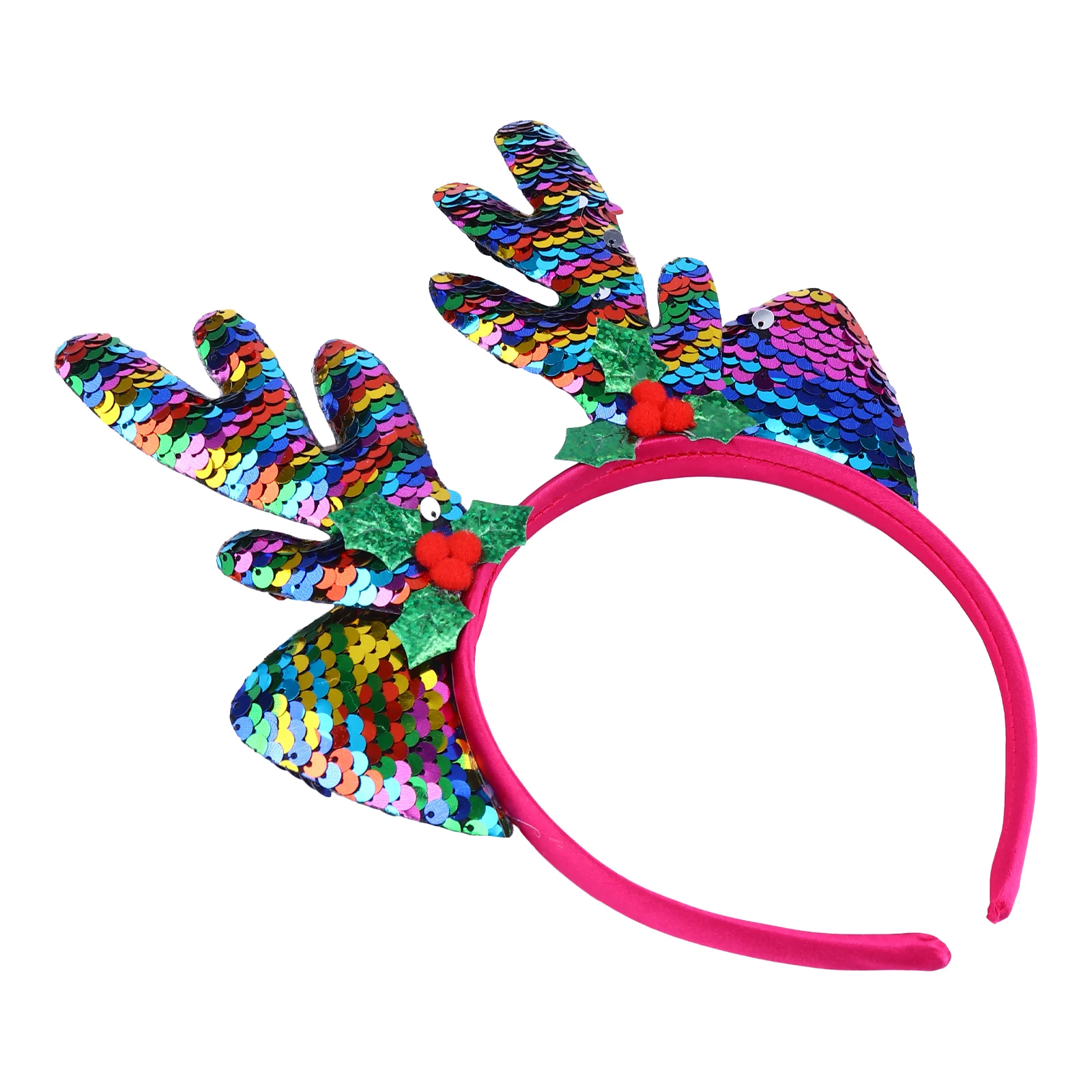 

Festive Antler Hair Hoop Glittery Christmas Headwear for Parties Concerts Bars Xmas Hairband Seasonal Cheer Accessory