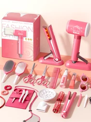 Jouets de maquillage pour enfants, kit de coupe de cheveux de simulation, sèche-cheveux pour enfants, jouets de jeu pour filles, cadeaux de jeu de simulation