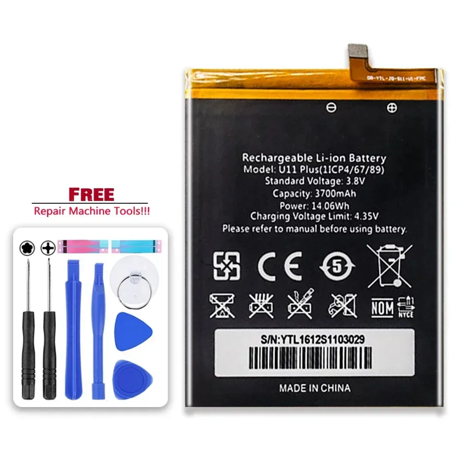 Replacement Battery 3700mAh For Oukitel U11 Plus  U11plus Mobile Phone