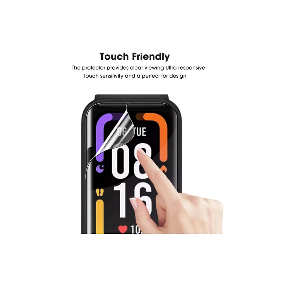 3/5PCS Protective Film For Redmi Band 2 Screen Protector Anti-scratch For Xiaomi smart Band 8 Active Protector (Not Glass)