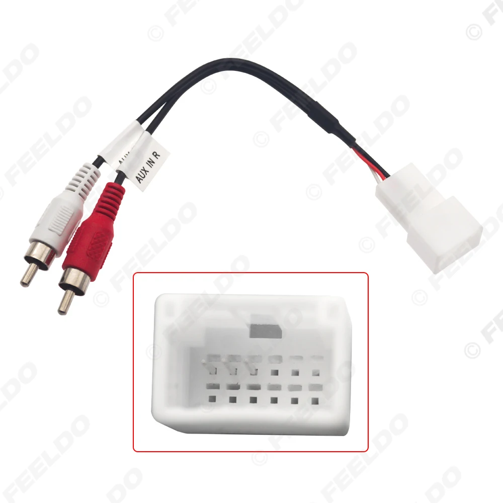 Car 12-pin AUX Video Adapter Wiring Cable For Nissan Original Factory Auto AUX Video Input Wire