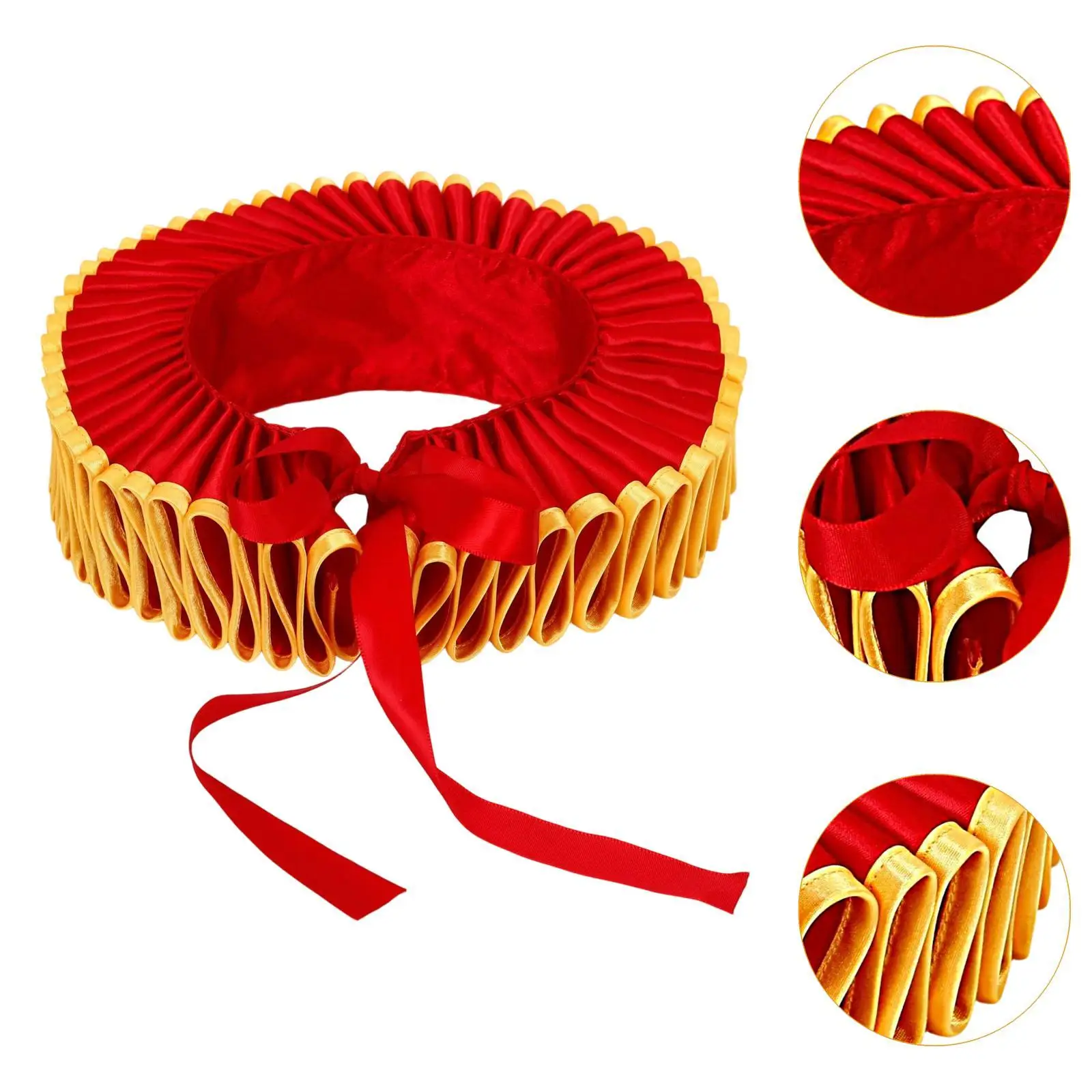 Elizabethan Neck Ruff Ruffled Sturdy Clown Cosplay Neck Detachable for Photography Props Party Supplies