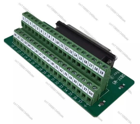 DB37 DR37 37 Pin Female Male Connector To 37P Terminal Block Adapter Converter PCB Breakout 2 Row Din Rail Mounting