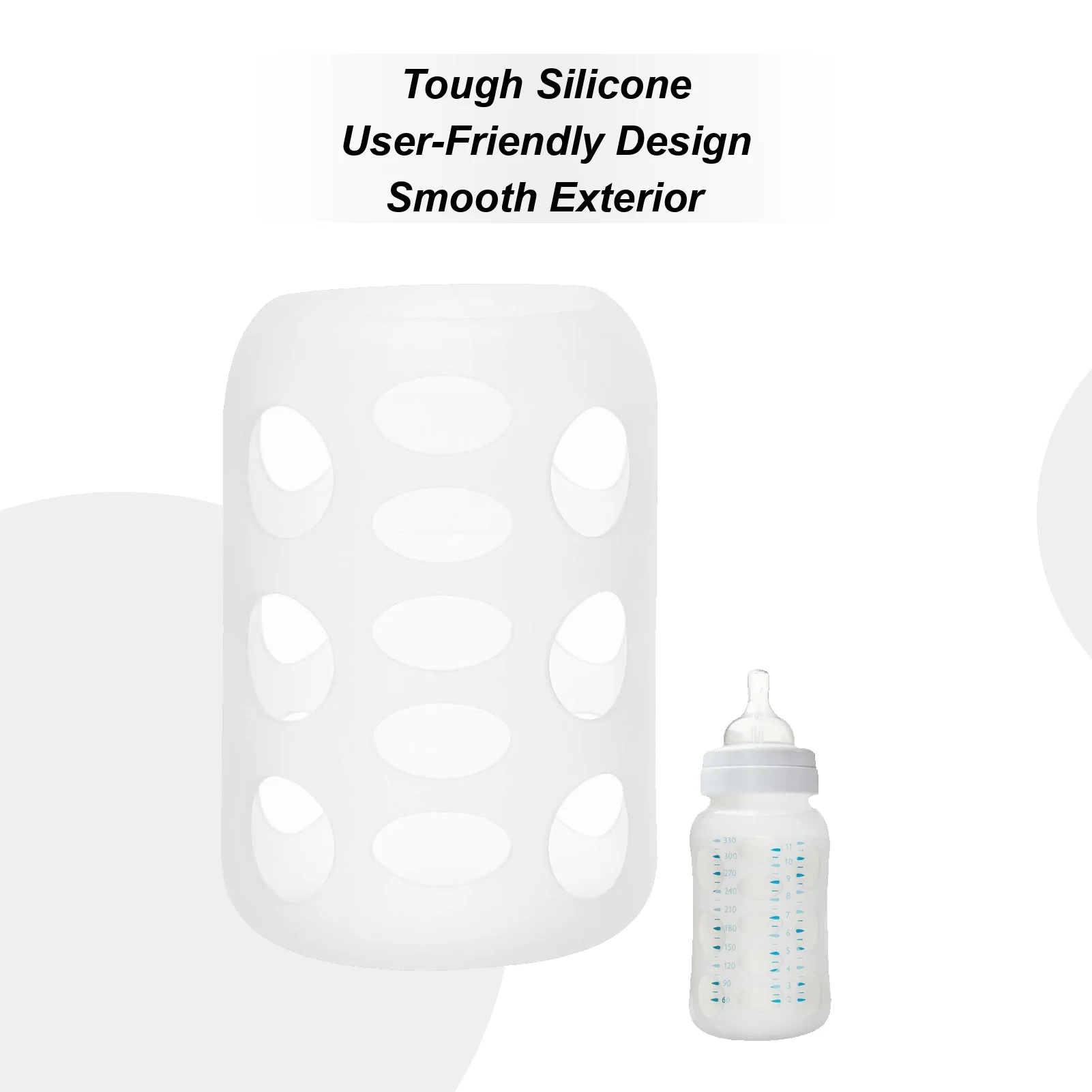 

Baby Bottle Cover Heat-Resistant Sleeves Protector Anti Breakage Glass Feeding For Travel Outdoor Stroller Park Car Walking Home