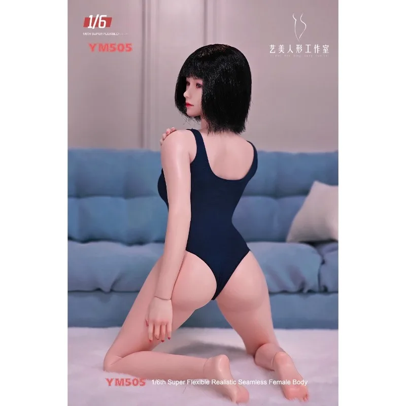 

YM505 1/6 Scale Popular Fitness Girl Super Flexible Realistic Seamless Body 12'' Female Soldier Action Figure Body Dolls Model