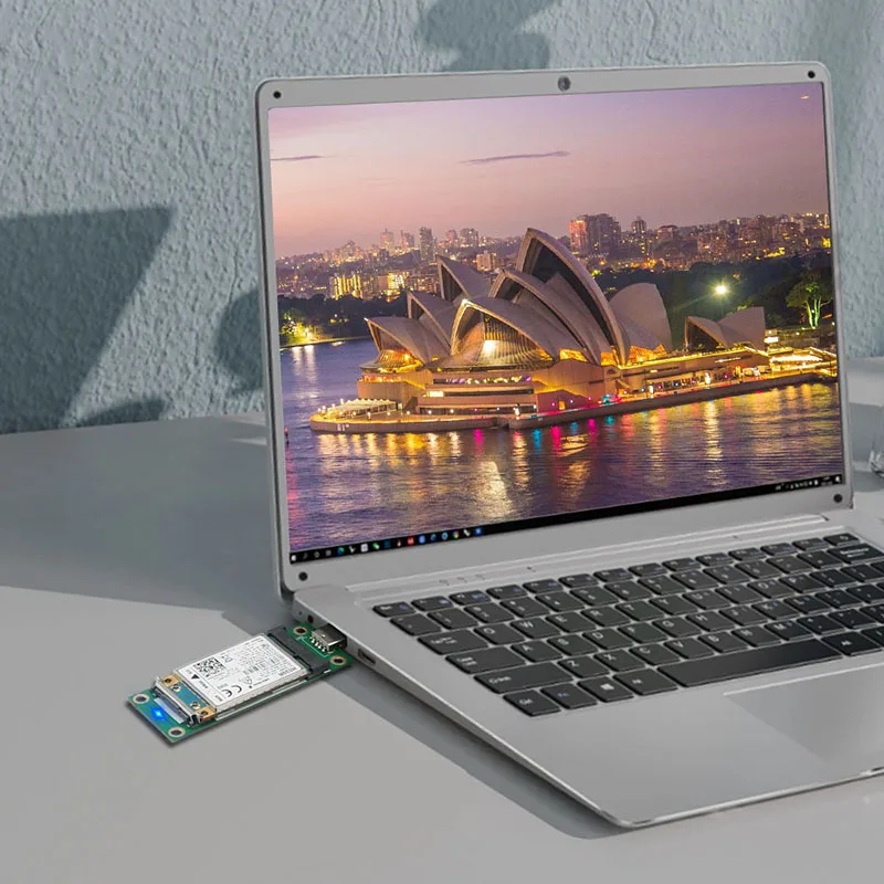 Mini PCIE to USB2.0 Network Adapter Riser with SIM Card Slot for 3G/4G/WWAN/LTE Network Module Wireless Mini-Card for Desktop PC