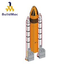 MOC-75461 Vertical Stand Update For Space Shuttle 10283 Aircraft Booster Building Blocks Assemble Bricks Toys Children Kid Gifts