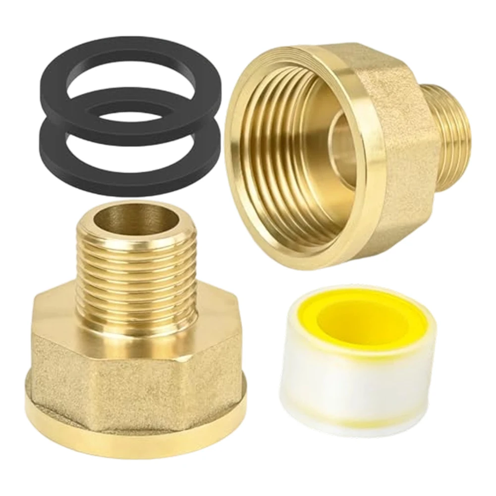 1 inch to 1/2 inch Brass Reducing Adapter for Use with Water Tanks Rain Barrels and Backyard Hydration Systems