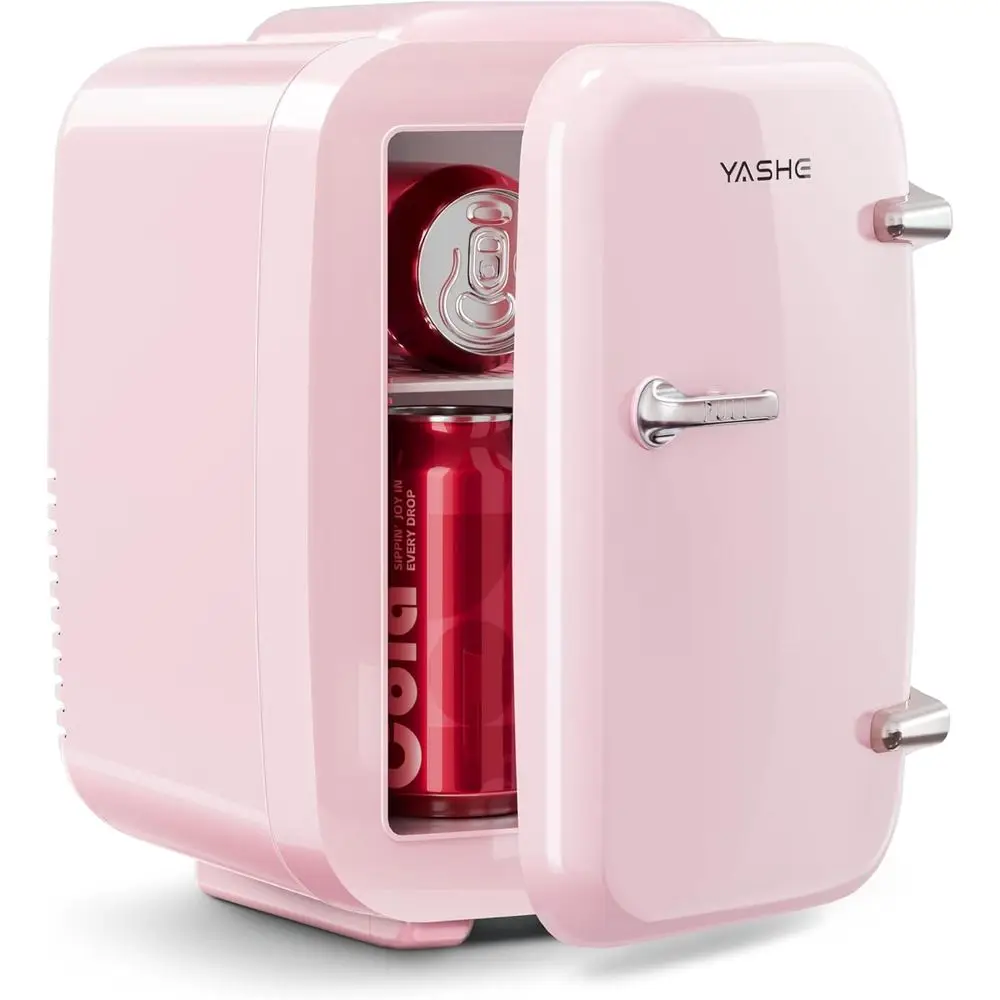 

Портативный термоэлектрический охладитель и подогреватель объемом 4 л для косметики, уходовых средств, напитков, лекарств и многого другого, 110В/12В, розовый