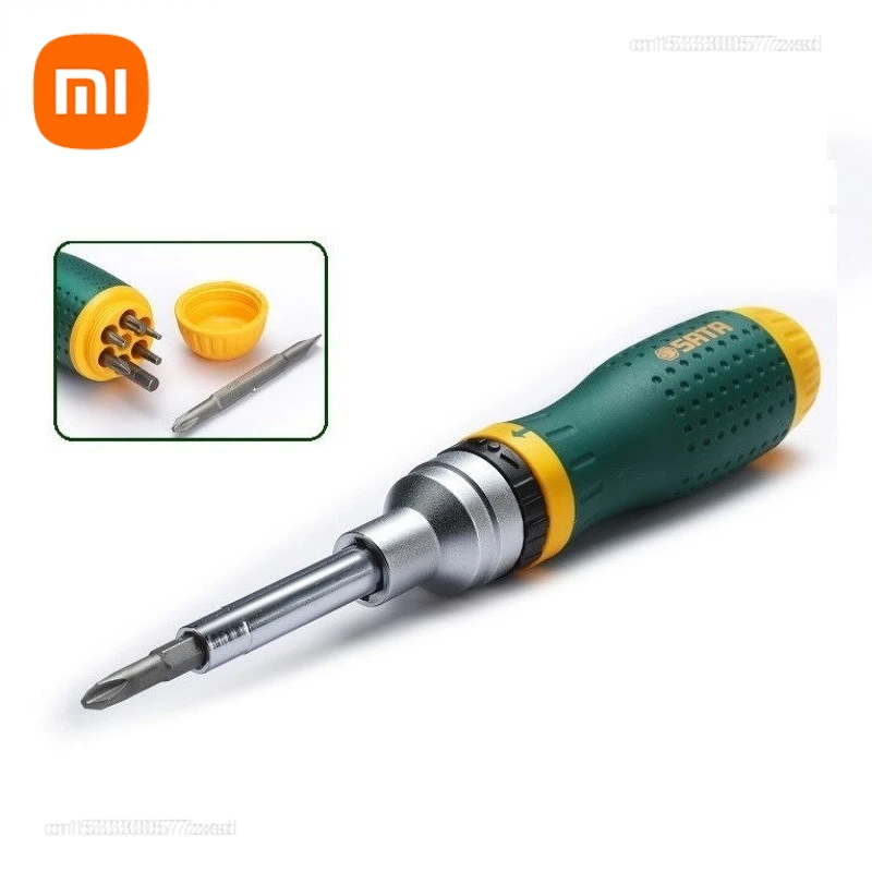 New Xiaomi SATA 19 in 1 Precision Screwdriver Interchangable Ratchet Screwdriver Set Two-way Ratchet Screw Driver Set Hand Tools