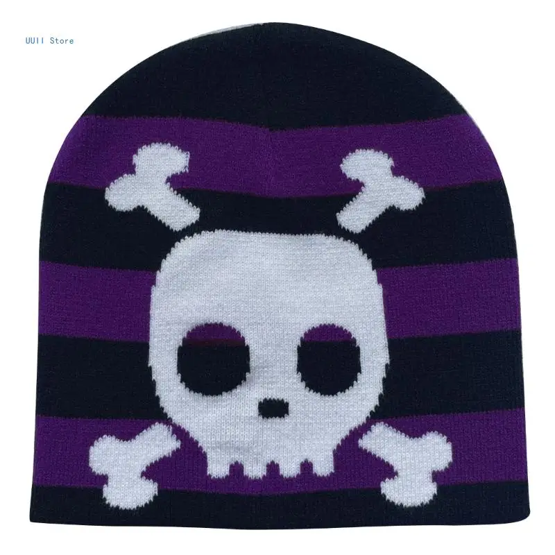 Hip-Hop Beanie Hat for Women Men Y2k Beanie Jacquard Hat Warm