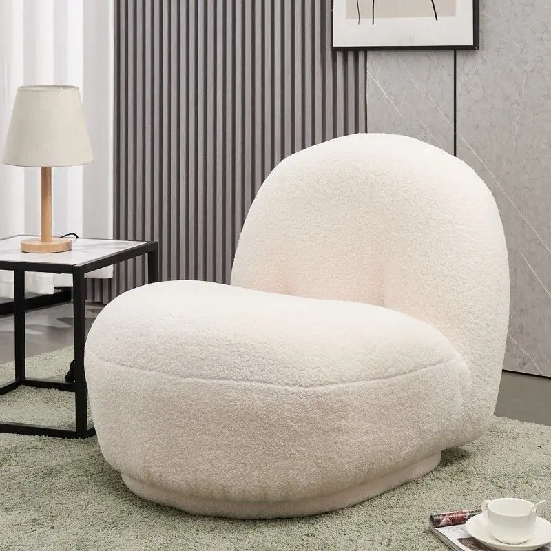 Nordic Living Room Sofas 1 Person Single Sofa Rotary Comfortable Sofas Bedroom Relaxing Chaise Lounge Aesthetic Room Furniture