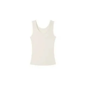 Slim Fit Camisole Vest Regular Length Japanese Korean Casual with Spring Removable Straps High Stretch Removable Strap Tank Top