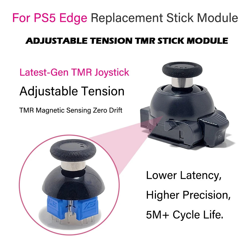 NEU: Für PS5 Edge Spannungsverstellbares Stick-Modul für PS5 Edge Controller, JoyStick-Modul mit eingebautem TMR-Joystick und einstellbarer Dämpfung – Detail 2