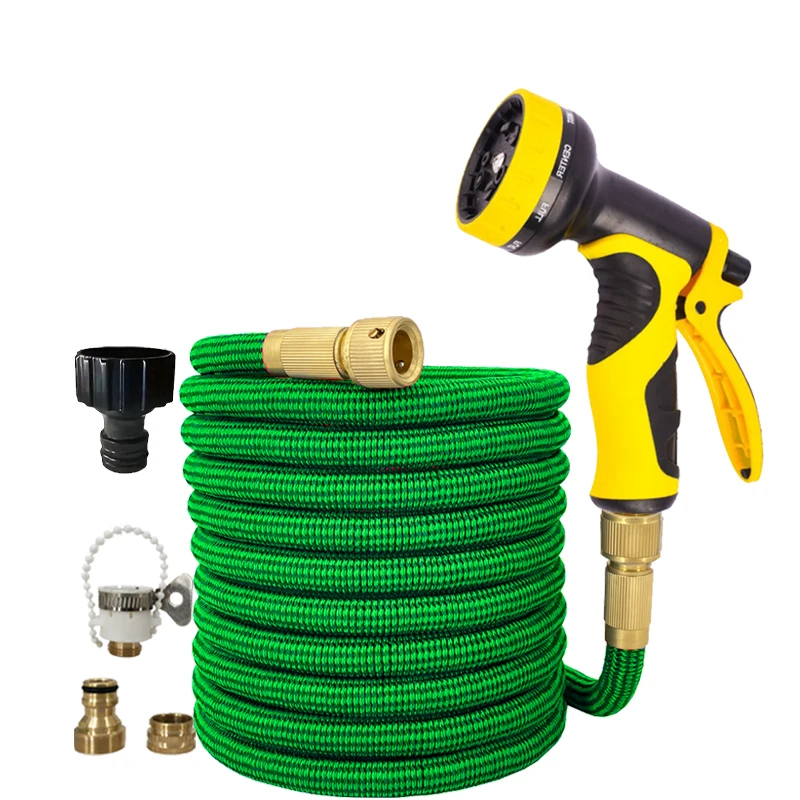 

1 шт., расширяемый садовый шланг, водяной пистолет, автомойка высокого давления, многофункциональные функции, водяной пистолет, домашний садовый поливочный шланг