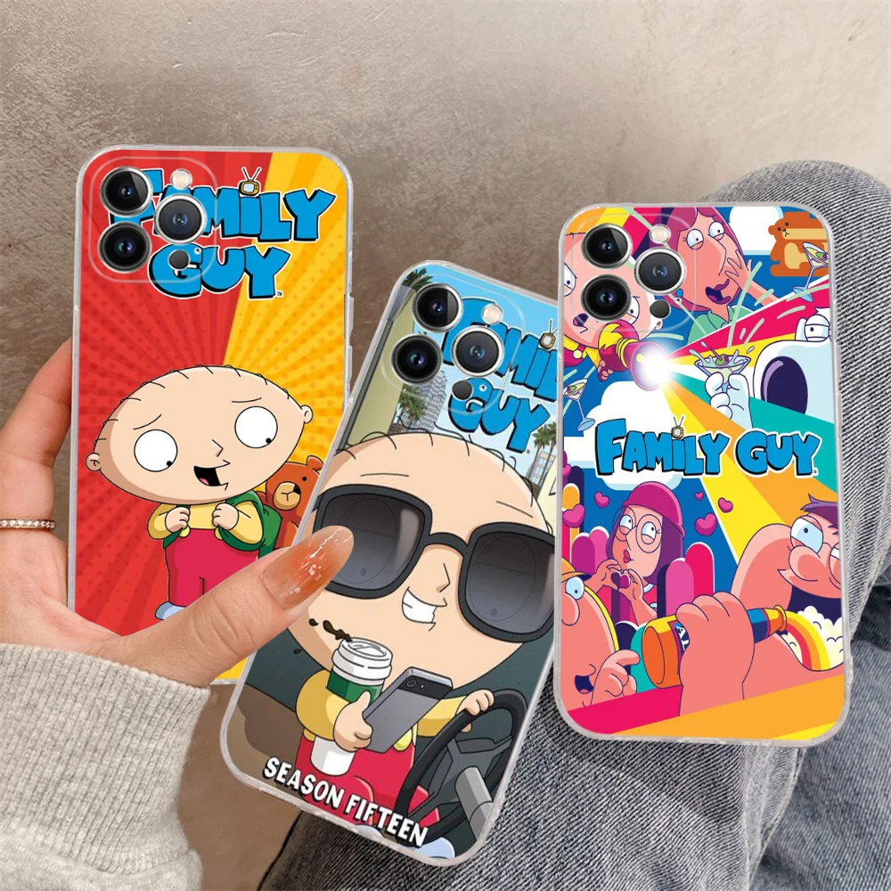 Cartoon G-Guy F-Family Phone Case Silicone Soft for iphone 16 15 14 13 12 11 Pro Mini XS MAX Plus X Cover