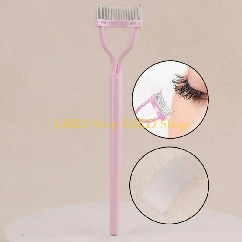 L8RD Curved Eyebrow Comb Mascara Comb Applicator Eyelash Comb Eyebrow Brush for Woman
