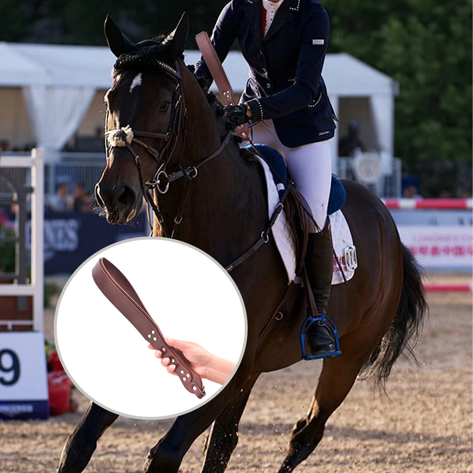 Riding Crop Dressage - 승마 훈련용 채찍 PU 가죽 드레사지