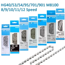 8/9/10/11/12 Speed Bicycle Chain Road MTB Bicycle Accessories CN HG40 HG53 HG54 HG701 HG901 M8100 M7100 HG601 116 Link Bicycle