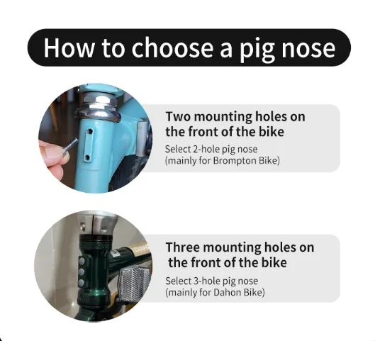 Fahrrad-Lenkertasche, 5 l-7 l, Fahrradtasche mit Schweinenase, passend für Brompton Dahon Faltrad, multifunktionale wasserdichte Tasche – Detail 9