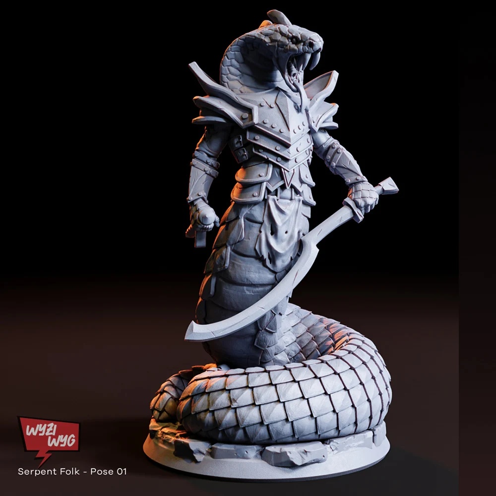 Whirles In The Wetlands miniatura D & D, Monster Beast Wraith Warrior Wizard, figura DnD, modelo HD 3D, mesa Wargame TRPG