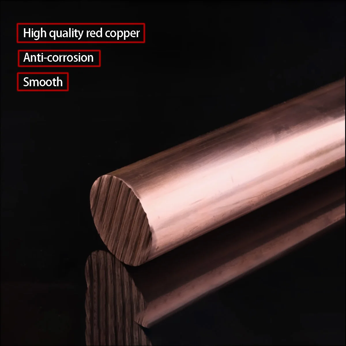 

Red Copper Rod Length 250mm 500mm Diameter 2/3/4/5/6/7/8/9/10/12mm Brass Stick T2 Copper Bar