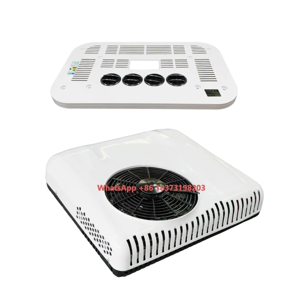 Easy Install 12V 24V DC RV Unit Auto Parking Air Conditioner for Motorhome Caravans Trucks Roof Cooling