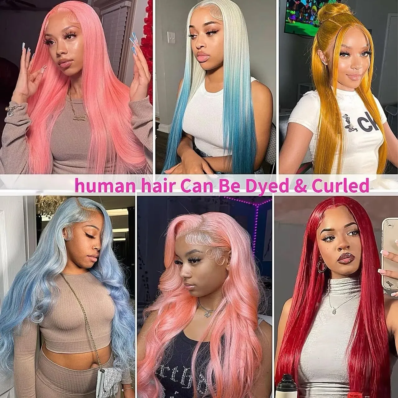 Peruca de Cabelo Humano Liso Colorido 613 Loiro 13x4 13x6 HD Transparente com Renda Frontal Completa para Mulheres 40 46 Polegadas