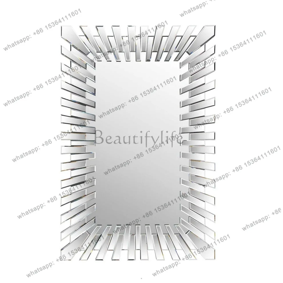 Modern minimalist bathroom mirror Nordic decorative entrance bathroom fashion makeup mirror 2171