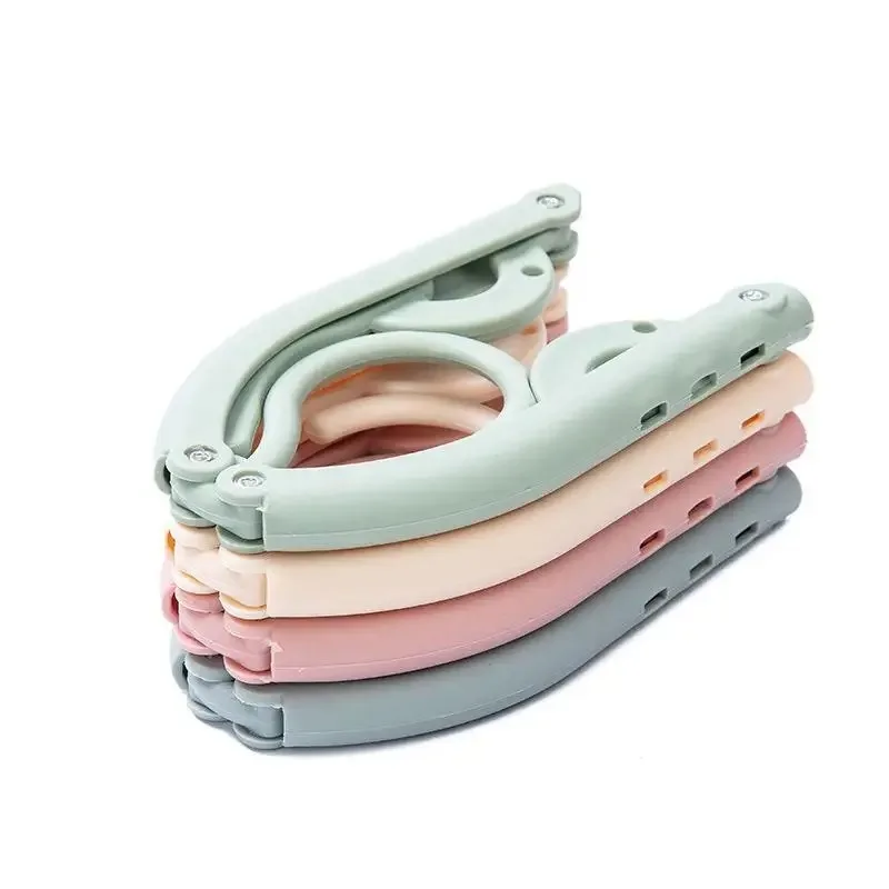 Multifunctional Travel Folding Clothes Hanger Portable Clothes Hanger Anti Slip Foldable Drying Rack Space Saving Stand