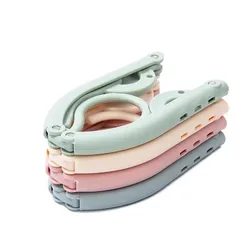 Multifunctional Travel Folding Clothes Hanger Portable Clothes Hanger Anti Slip Foldable Drying Rack Space Saving Stand