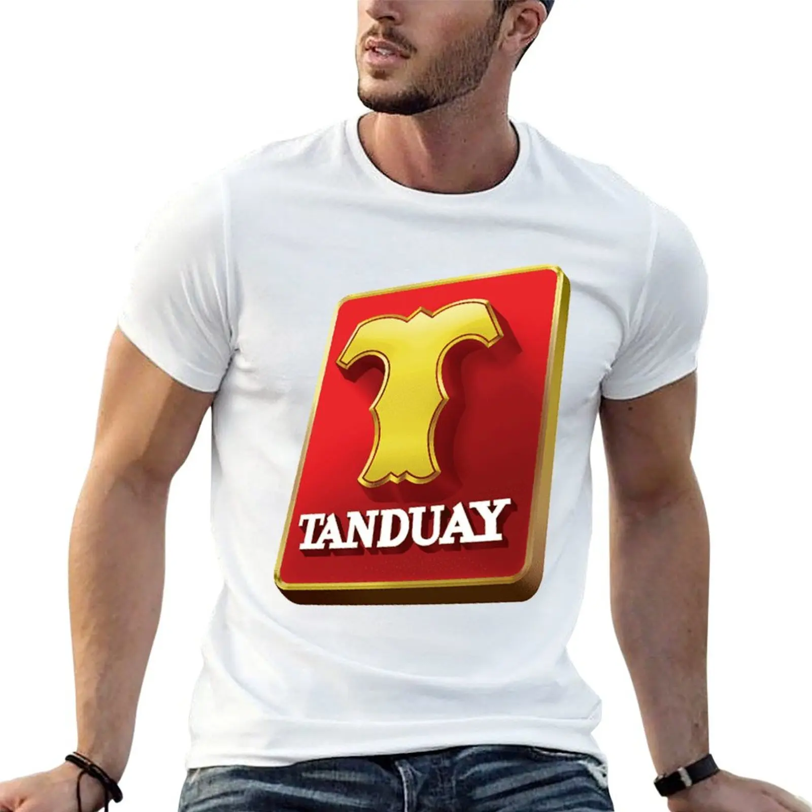 Футболка с логотипом Tanduay rhum, забавные футболки с темным юмором, мужская футболка, хлопковые футболки для мужчин, забавная футболка с графическим рисунком