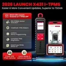 2026-LAUNCH X431 I-TPMS Car Tire Pressure Diagnostic Tool Relearn Active Program 315/433Mhz Sensor for Android /X431 V pk TSGUN