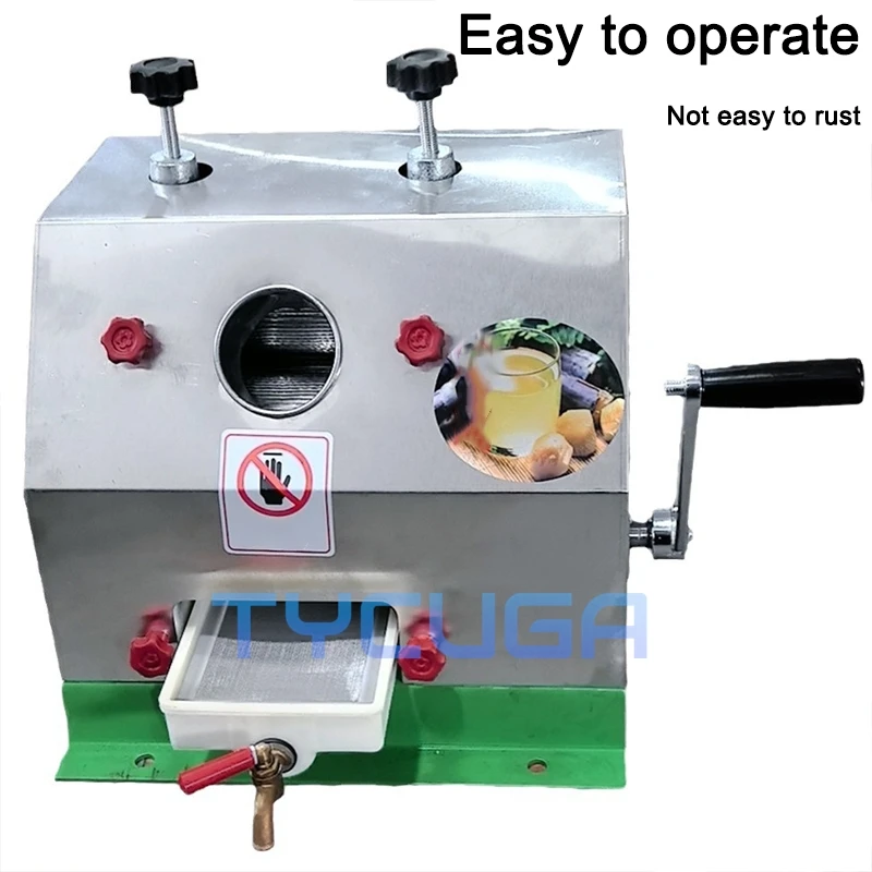 Commercial Sugarcane Juicer Stainless Steel Hand-Cranked Manual Sugarcane Ginger Squeezer  Sugarcane Juicer Cane-Juice Machines