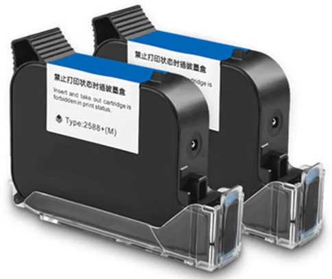 

Handheld Inkjet Printer Solvent 12.7mm Quick Dry Ink Cartridge 2588+ 2588+M JS10 JS12 Without Chip Can Use
