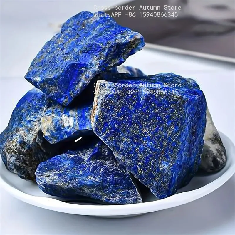 Natural Sapphire Raw Stones Blue Fire-Free Crystal Aromatherapy Diffuser Home Decorative Mineral Ore for Relaxation