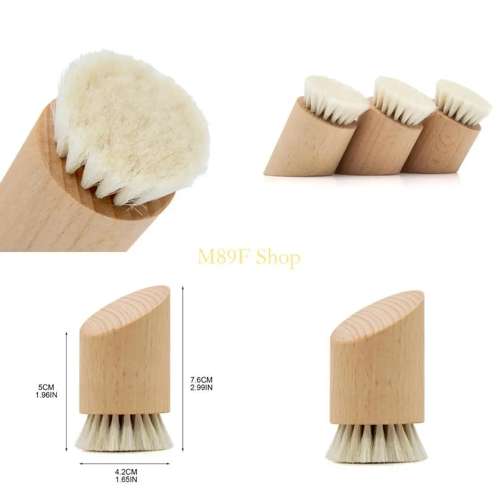 M89F Beech Exfoliating สำหรับการทำความสะอาดผิวหน้าแปรงผิวการดูแลรูขุมขนลึกทำความสะอาดขนแปรงขนนุ่มนวดแปรงแปรงเครื่องมือแปรง