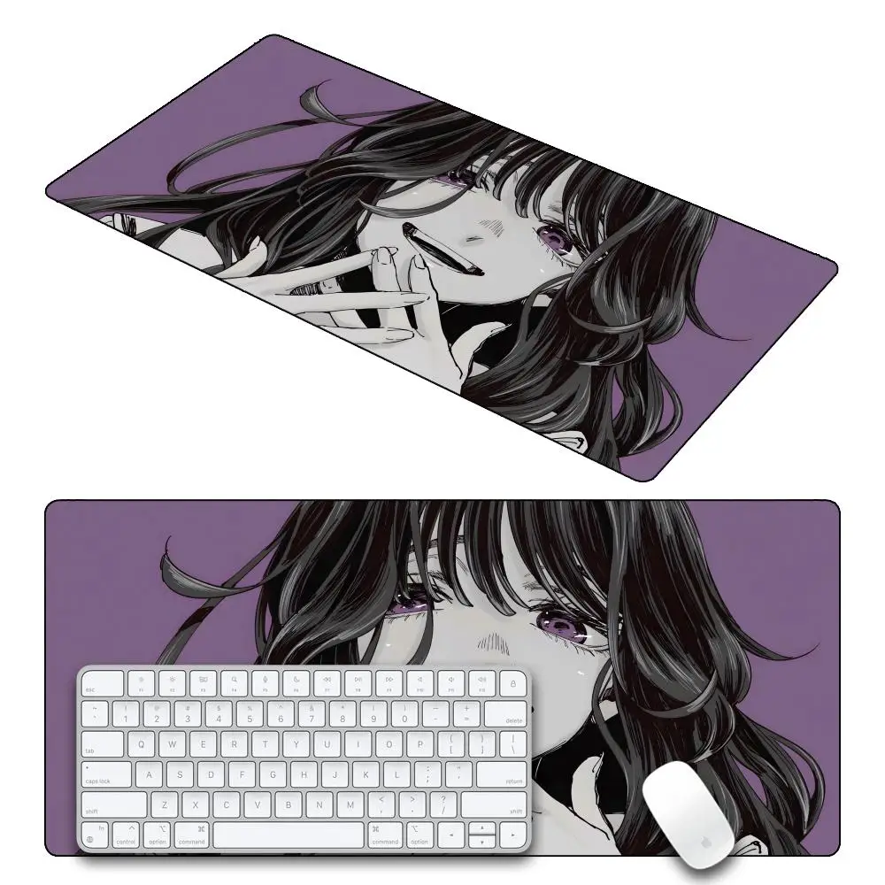 حار أنيمي زهرة عطرة تزهر مع كرامة لوحة ماوس مطاطية لطيف Kawii فتاة Kaoruko Waguri HD حصيرة مكتبية ألعاب لوحة المفاتيح حصيرة